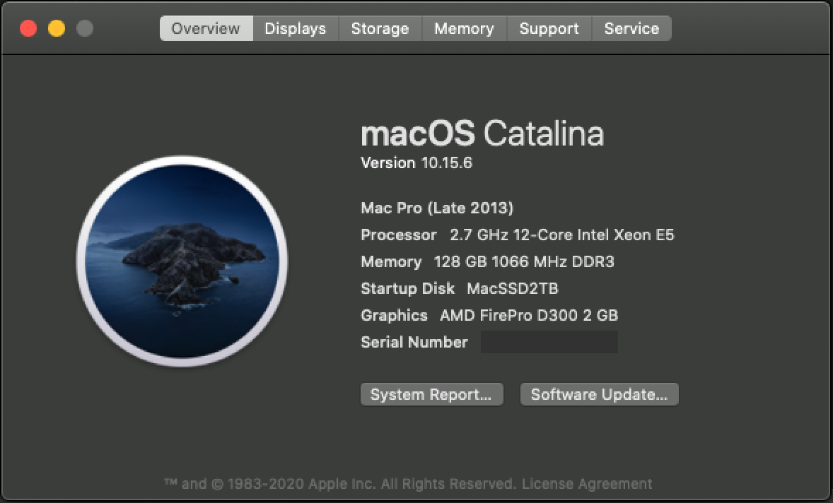 Apple Mac Pro 6.1 Late 2013 2.7GHz 12-Core CPU Processor+128GB Apple Mac Pro 6.1 Late 2013 2.7GHz 12-Core CPU Processor+128GB