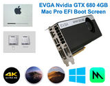 EVGA Nvidia GTX 680 4GB Mac Pro EFI boot screen Metal 4K native Mojave Catalina