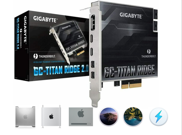 Gigabyte Titan Ridge Thunderbolt 3 FLASH SERVICE for Apple Mac Pro or Hackintosh