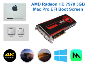 Mac Pro EFI boot screen AMD HD 7970 3GB Metal native Mojave Monterey gt HD 7950