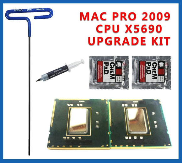 Pair Delidded Intel Xeon 3.46GHz X5690 Mac Pro 2009 4,1 Upgrade Kit
